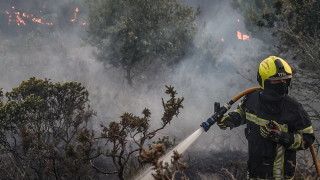 Огромен пожар който избухна през уикенда унищожавайки хиляди хектари гора
