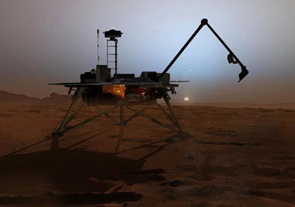 "Феникс" засне прашни бури на Марс