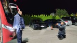 Полицаи се снимаха пред автобуса на ЦСКА в Разград 