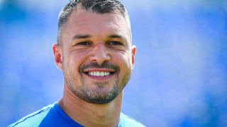 Нападателят на Левски Валери Божинов който тренира без договор