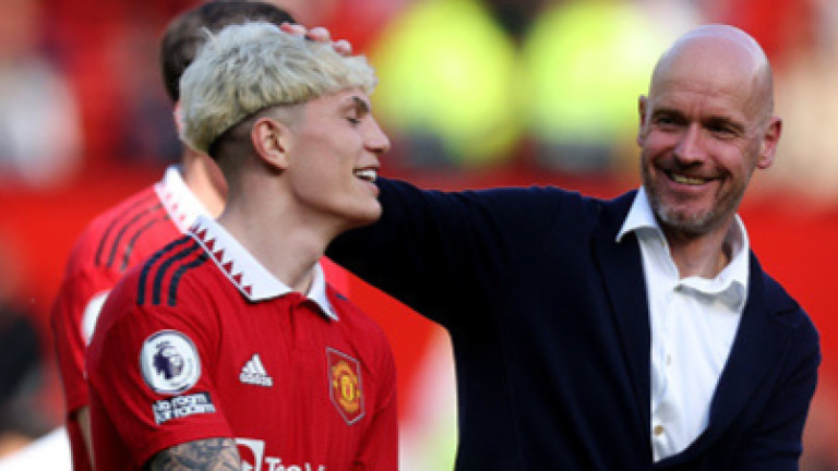 Тен Хаг се гордее с Гарначо: Той е огромен талант