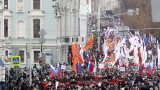  С многохиляден марш уважиха Борис Немцов 