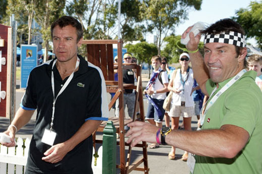 Асове изиграха Wii тенис мач в Мелбърн