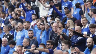 Двадесетина минути преди края на редовното време на Левски