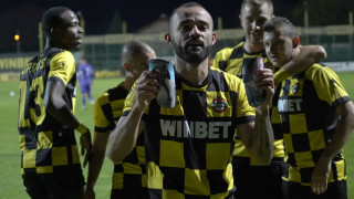 Треньорският тандем на Ботев Пловдив Петър Пенчев Георги Онов