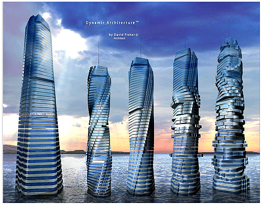 Дейвид Фишър проектира въртящ се небостъргач в Дубай (галерия)