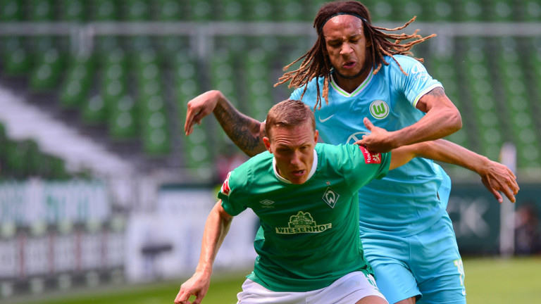 Вердер (Бремен) загуби от Волфсбург с 0:1 в първия мач