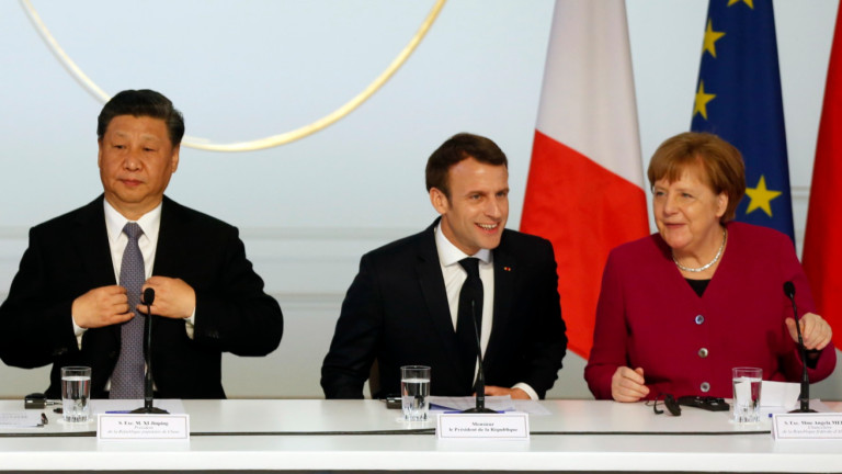 Си Дзинпин предлага на Макрон и Меркел по-активна международна и стратегическа роля