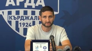 Треньорът на Арда Александър Тунчев говори след победата над Лудогорец