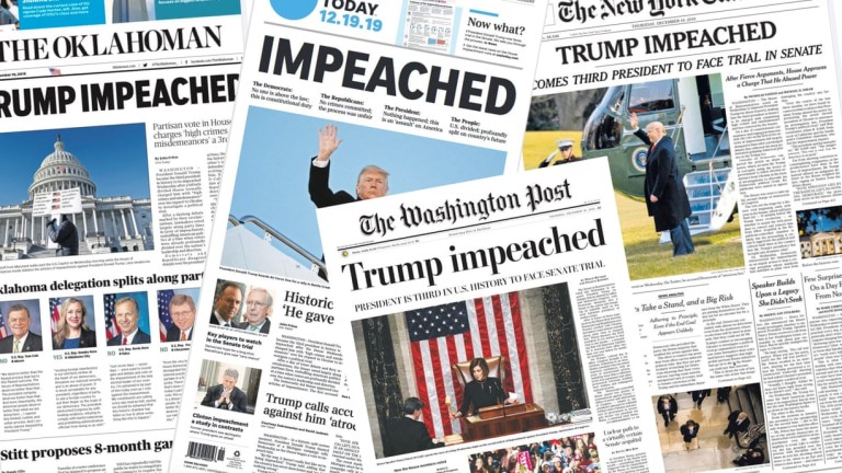 Как отразиха американските вестници историческия импийчмънт на Тръмп?