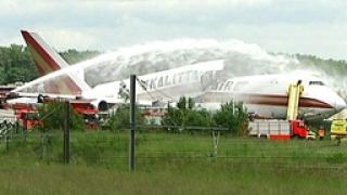 Боинг-747 се разцепи на летището в Брюксел