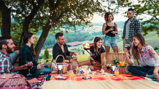 Да постелите одеяло сред свежа зеленина да похапнете вкусна храна