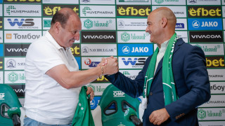 Спортно техническият директор на Лудогорец Георги Караманджуков говори пред медиите по