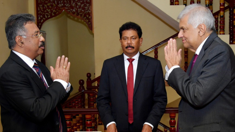 Премиерът на Шри Ланка Ранил Викрамасингхе, който по-рано тази седмица