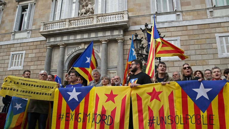 Каталунците излязоха на протест срещу правителството в Мадрид