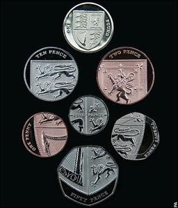 Великобритания с нови монети 