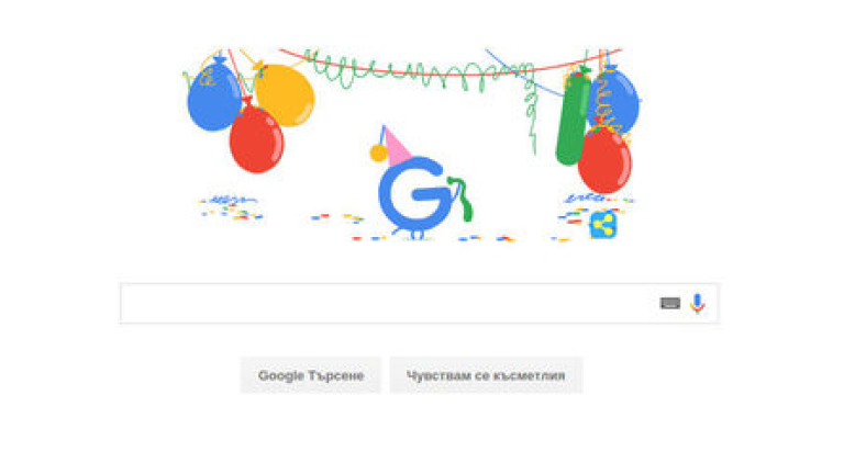 Как Гугъл отбеляза рожденния си ден