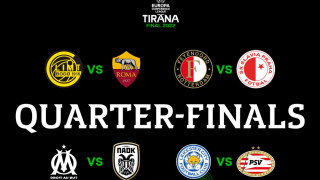 Ясни са 1 4 финалните сблъсъци в Лигата на конференциите Жребият за