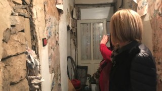 Състоянието на релсовия път край Хитроно през 2018 година е