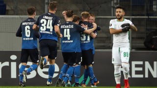 Хофенхайм 1 0 Лудогорец 45′ ПОЧИВКА 40′ Футболистите на