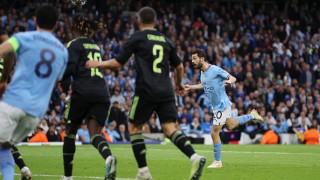 Манчестър Сити 2 0 Реал Мадрид 45′ КРАЙ НА