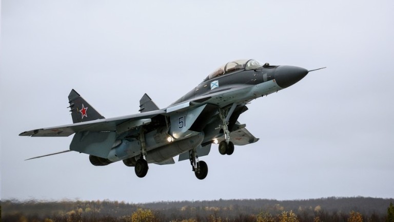 Руски изтребител МиГ-29 се е разбил в покрайнините на руската