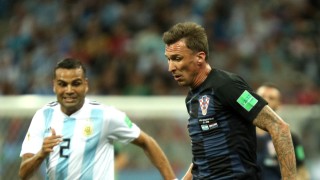 Халфът на Хърватия Иван Перишич е много доволен от победата