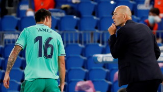 Треньорът на Реал Мадрид Зинедин Зидан говори след победата с