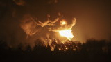 Руските военни атакуваха с ракети гр. Василков край Киев, гори петролна база