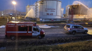 Атака с дрон предизвика пожар в рафинерия край Новоросийск