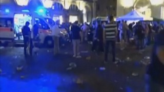 Паника на централния площад в Торино