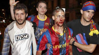 Бой, кръв и арести в Барселона 