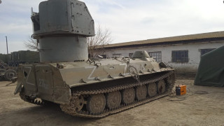 Снимка с една много своеобразна конструкция на танк 80 годишно