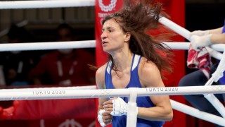 Боксьорката Стойка Кръстева която се класира за финала на Токио