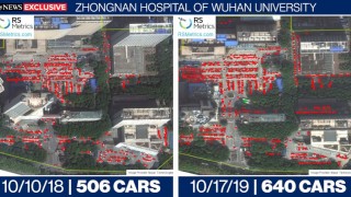 Драматично увеличение на автомобилния трафик около големи болници в Ухан