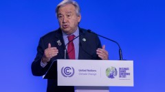 Шефът на ООН: обещанията за климата "дрънчат на кухо", ако не се сложи край на изкопаемите горива 