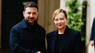 Украинският президент Володимир Зеленски се срещна с италианския премиер Джорджа