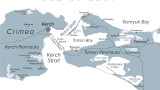 Украйна атакува руското пристанище Кавказ в Керченския проток