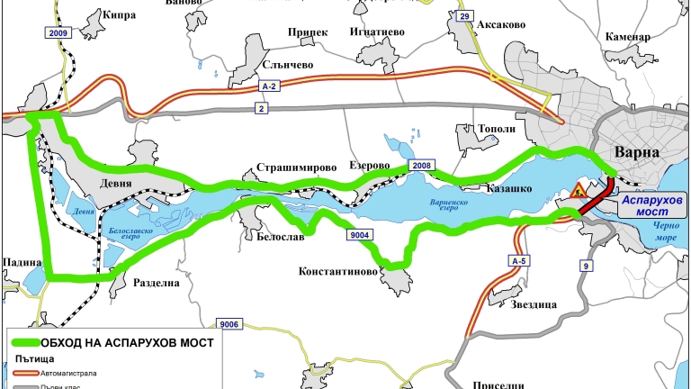 Ремонтират Аспаруховия мост във Варна