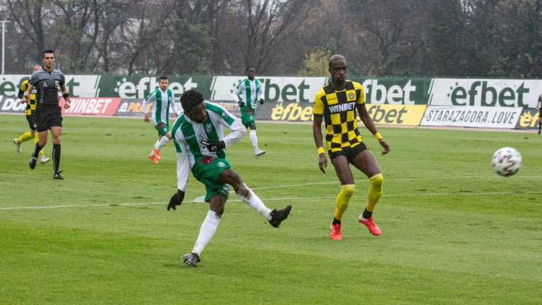 Берое - Ботев (Пловдив) 3:0, гол на Георги Ангелов