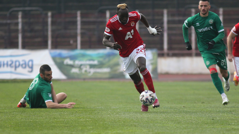 Али Соу вкара своя гол №30 за ЦСКА в efbet Лига