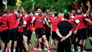 Футболистите на ЦСКА продължават с тренировките за новия сезон в