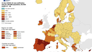 Европа преминава от зелено към оранжево за Covid
