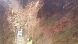 Най мащабното свлачище върху главен път в страната Смолян Мадан край Тикале
