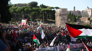 Масов митинг в Рим на четвъртия ден от пропалестинските протести в Италия