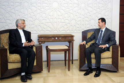 Асад прие пратеника на иранския аятолах Али Хаменей