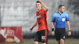 Талантливият полузащитник на Витоша Бистрица Лъчезар Котев е едно от