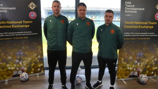 Директорът развитие ДЮФ на Българския футболен съюз Лъчезар Димов и