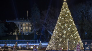 Тръмп и Мелания запалиха коледната елха