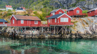 Å се намира на остров Москенес в Лофотен Лежи на